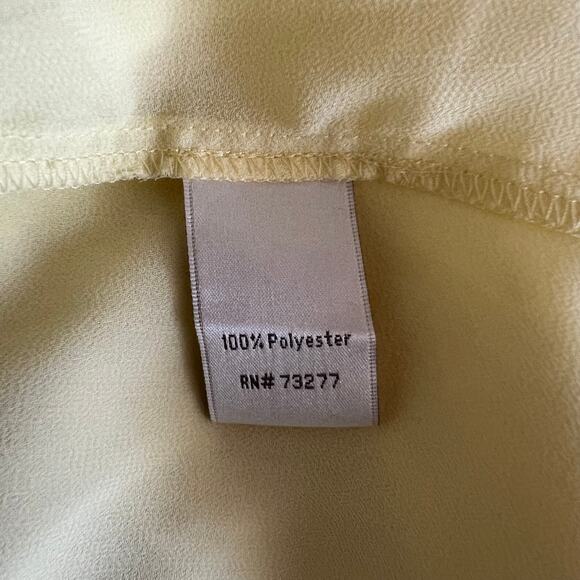 LC Lauren Conrad Yellow Semi-Sheer Sleeveless Top, L - Picture 5 of 6